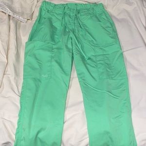Barco XS Light Green Straight Leg Scrub Pants